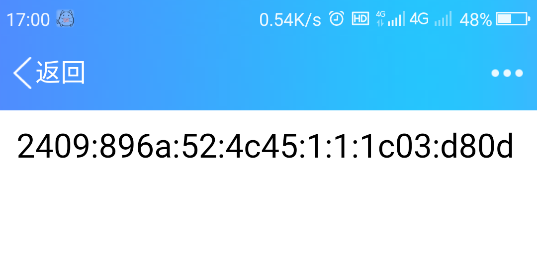 手机访问结果